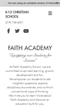 Mobile Screenshot of faithacademyedu.org